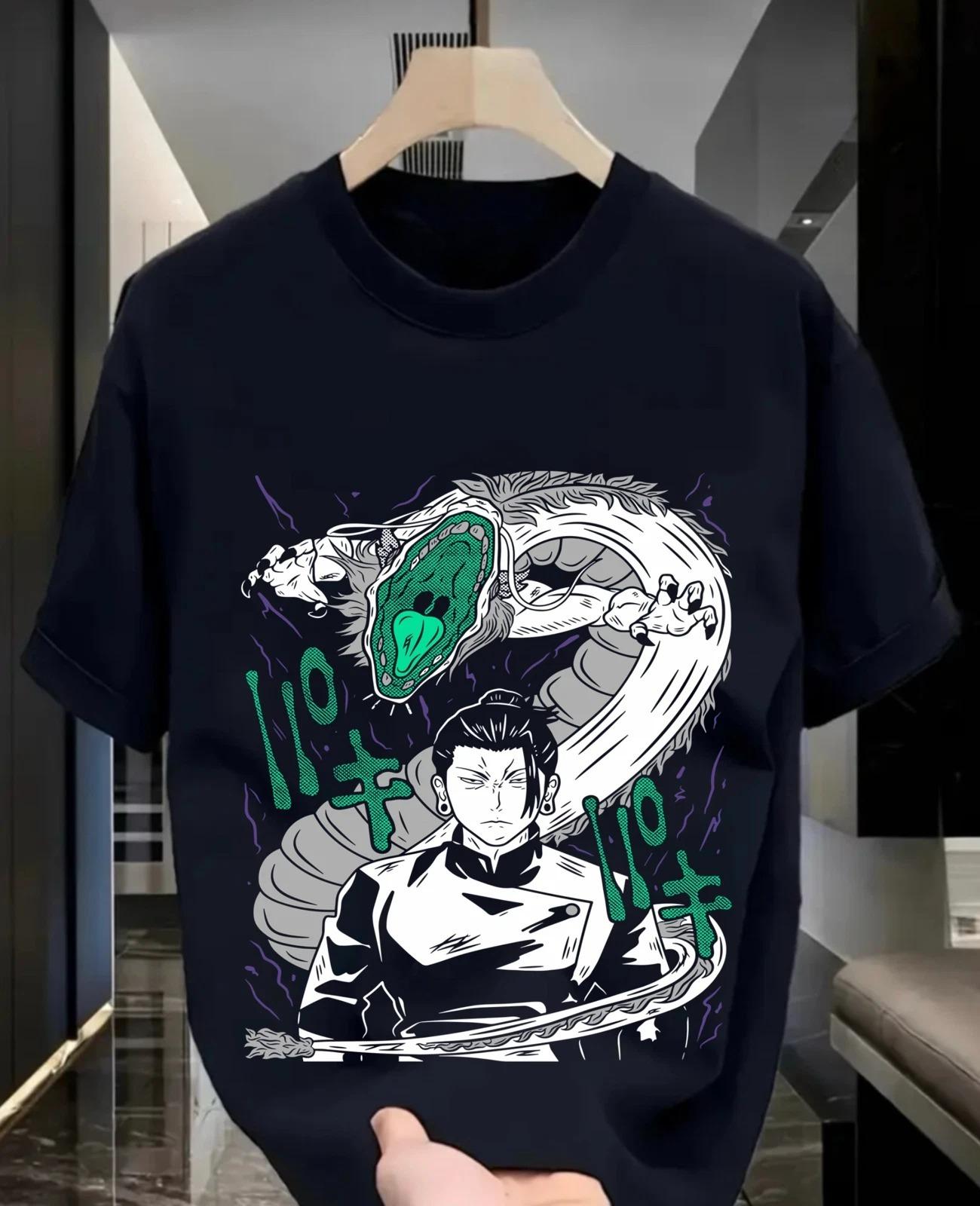 

Jujutsu Kaisen Geto Suguru Dragon Anime Graphic T Shirt Retro Manga Streetwear Cotton Oversized Tee 5XL різнокольоровий