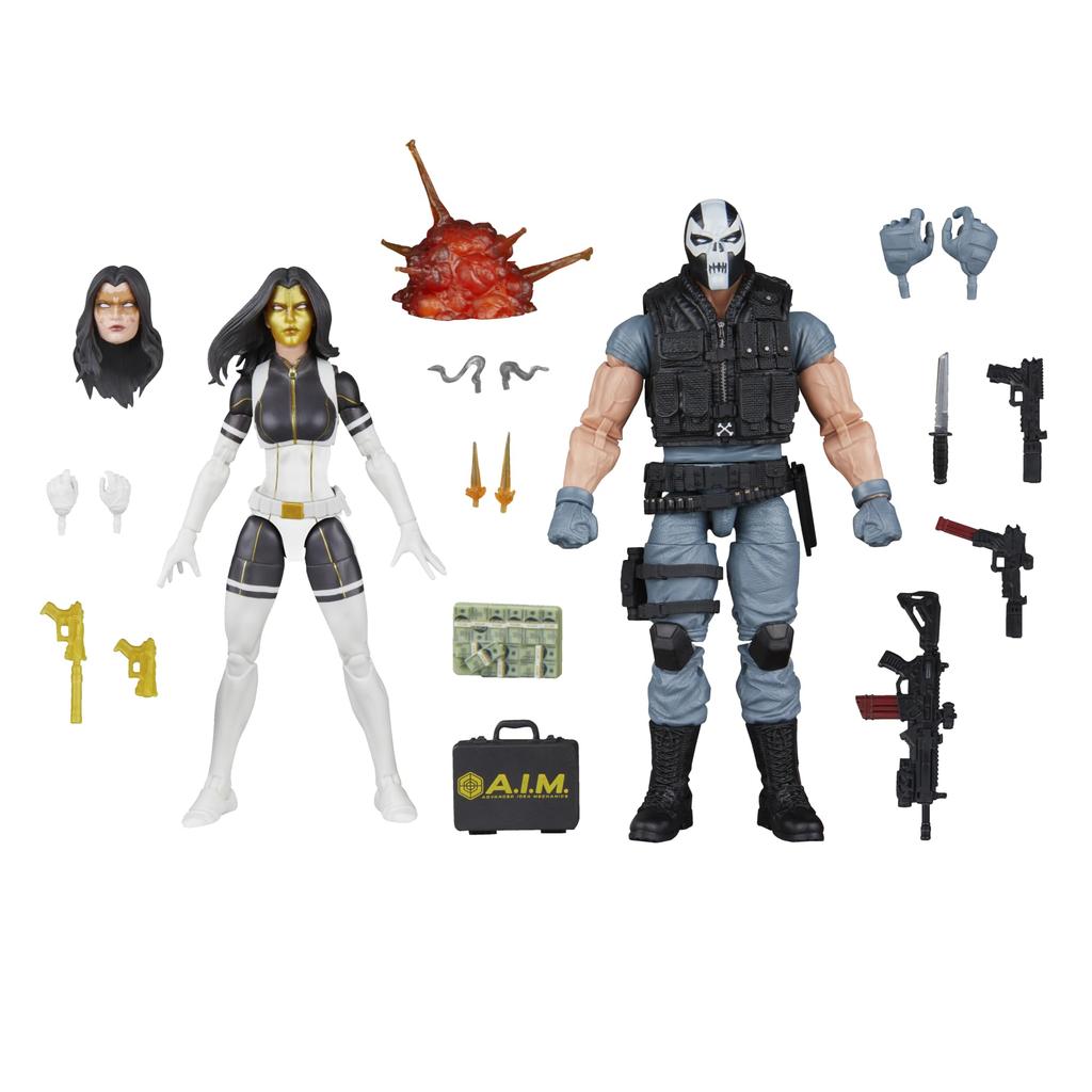 Marvel Legends Series Madame Masque Crossbones Marvel Comic Book Collectible Action Figure & Super-Villains 2-Pack 6-Inch (Amazon Exclusive)