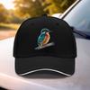 Kingfisher Bird Print Baseball Cap Adjustable Unisex Cotton Curved Brim Sports Hat