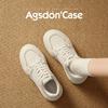 Platform White Shoes Women's New Spring and Autumn White Sports Shoes Casual Student Flat Baseplate Shoes
