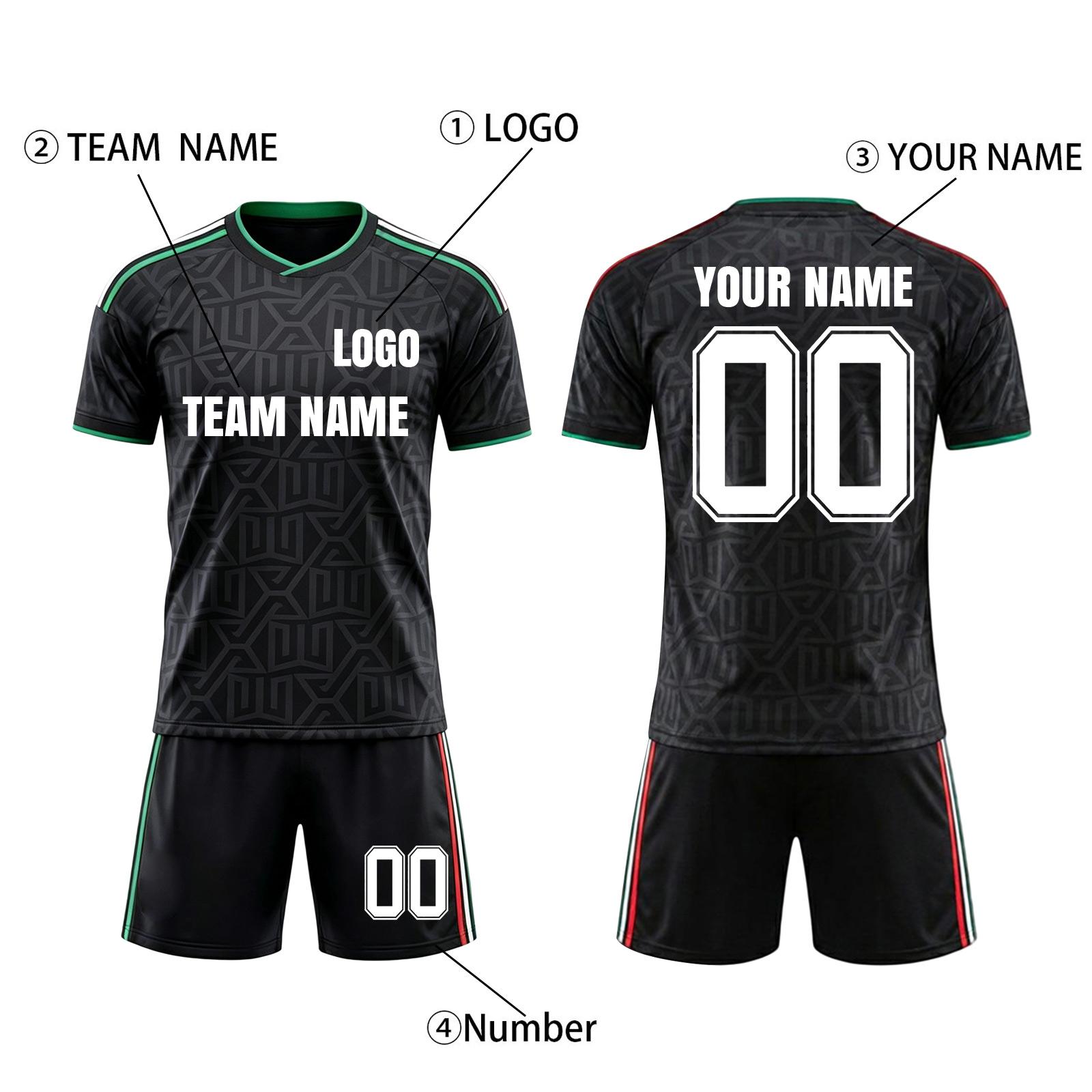 

Football — Kids & Adult Sizes | Youth Training Shirts | Football Kits |Shorts Sets | Fan Gifts 16 чёрный