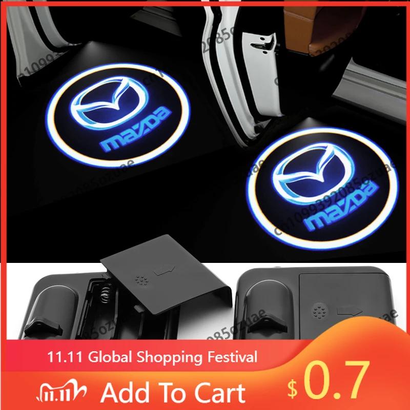 2025 Hot For Mazda 3 6 CX5 CX3 CX9 MX5 RX8 Axela Demio Atenza MS Car Door Welcome Light Led HD Projector Lamp Courtesy Lights Ac