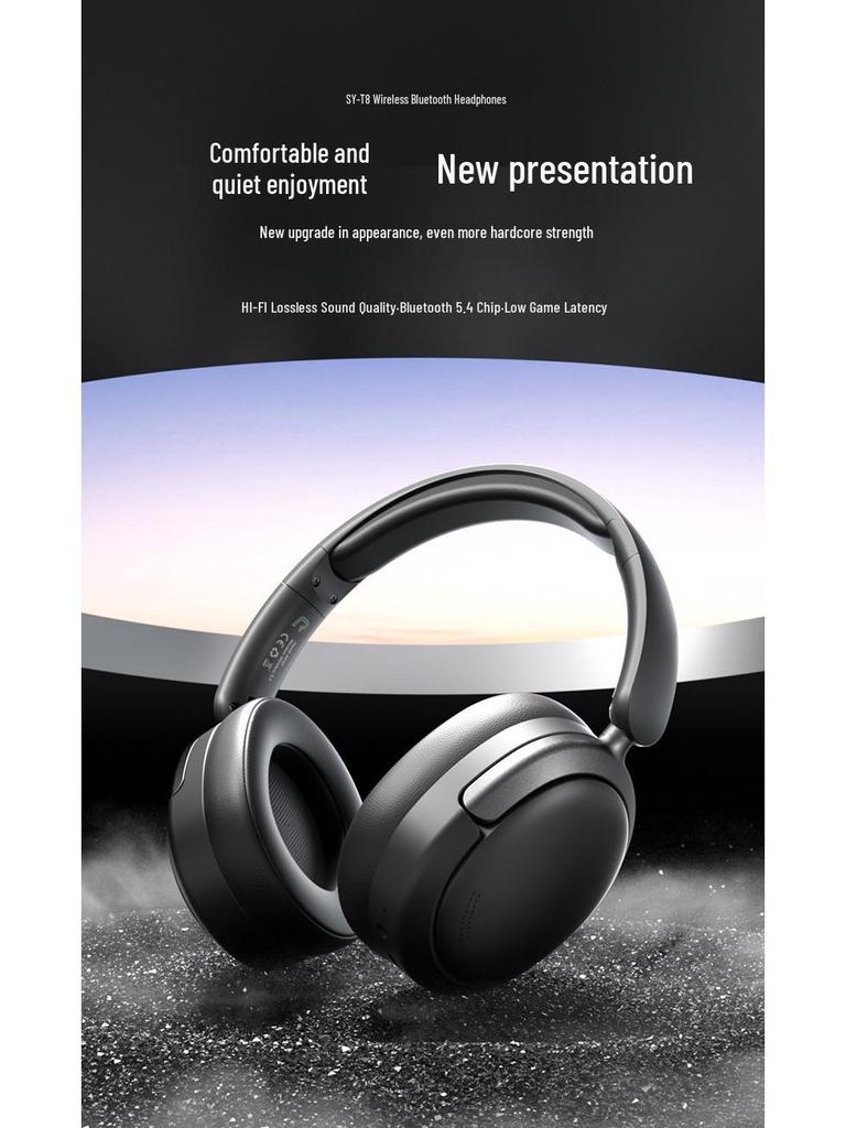 New Cross-Border Bluetooth Over-Ear Gaming Headphones with Large Battery Capacity