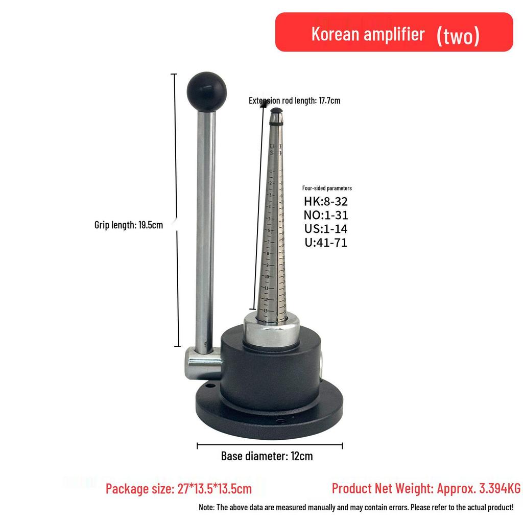 Manual Double/Single Rod Ring Expander and Reducer Tool for Jewelry Crafting