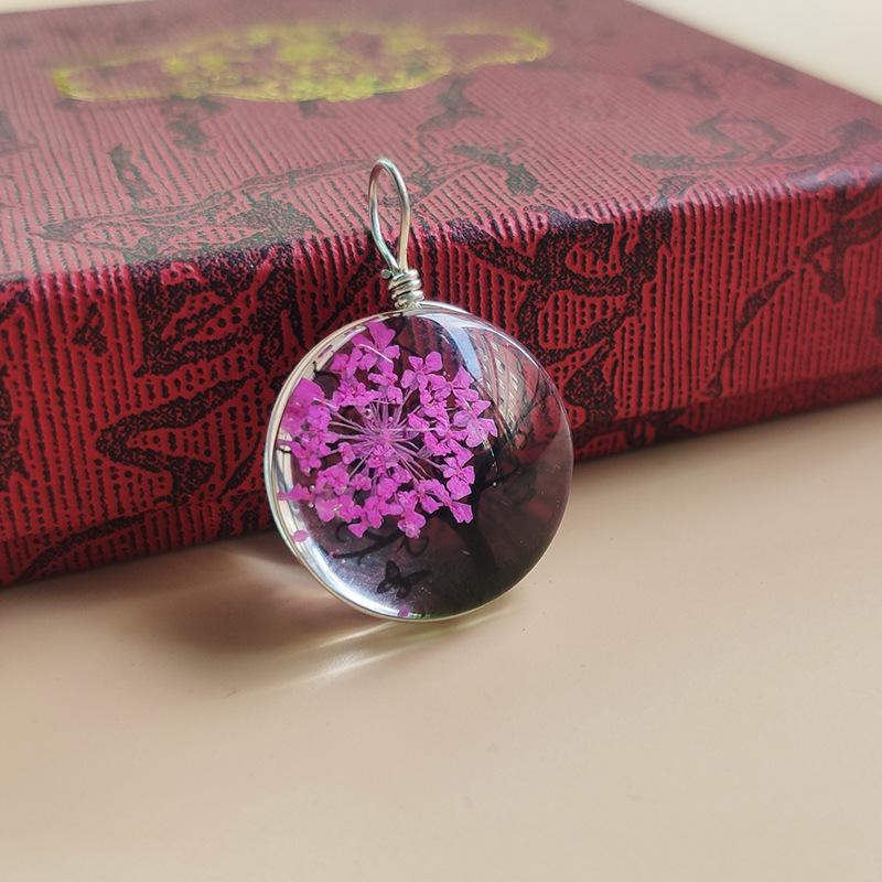 

Вечное сухоцветное ожерелье «Дерево жизни» — подвеска-унисекс на ключицу в подарок розы красного