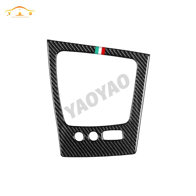 Carbon Fiber Sticker Brera Spider Dashboard Gear Shift Panel For Alfa Romeo 159 2005- Car ide Decorative Accessories