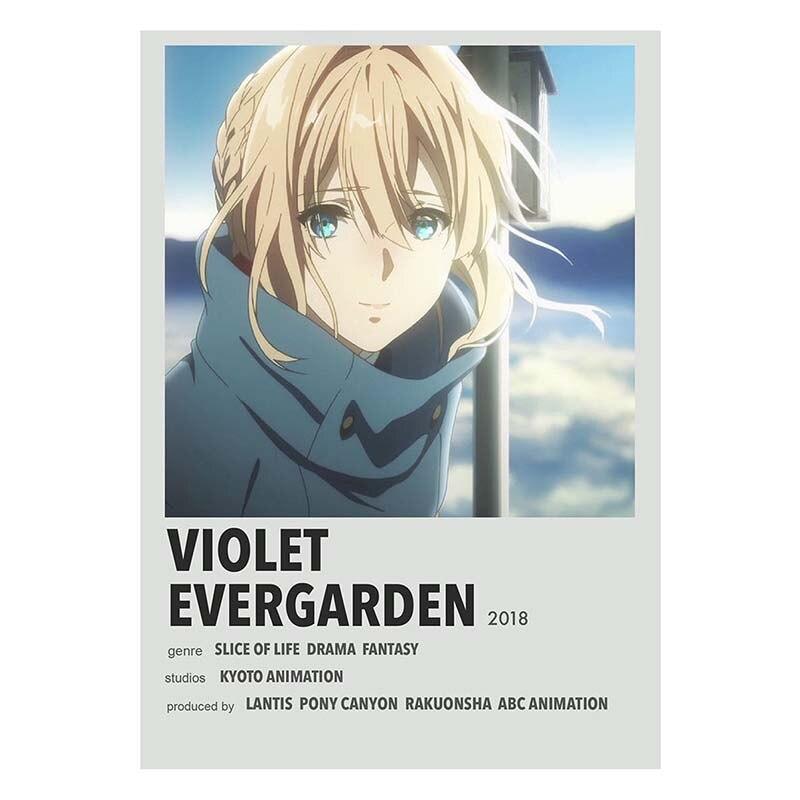 Demon Slayer White Paper Poster Classic Japan Anime Series Art Cartoon Painting Sticker for Home Bar Art Wall Decorative Mural