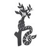 Snake Metal Wall Decor Modern Abstract Wall Art Hanging Decor for Living Room Bedroom Bathroom