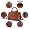 European and American Retro Leather Women's Bags, Large-capacity Tote Bags, Simple Commuting, Portable Messenger Bags.