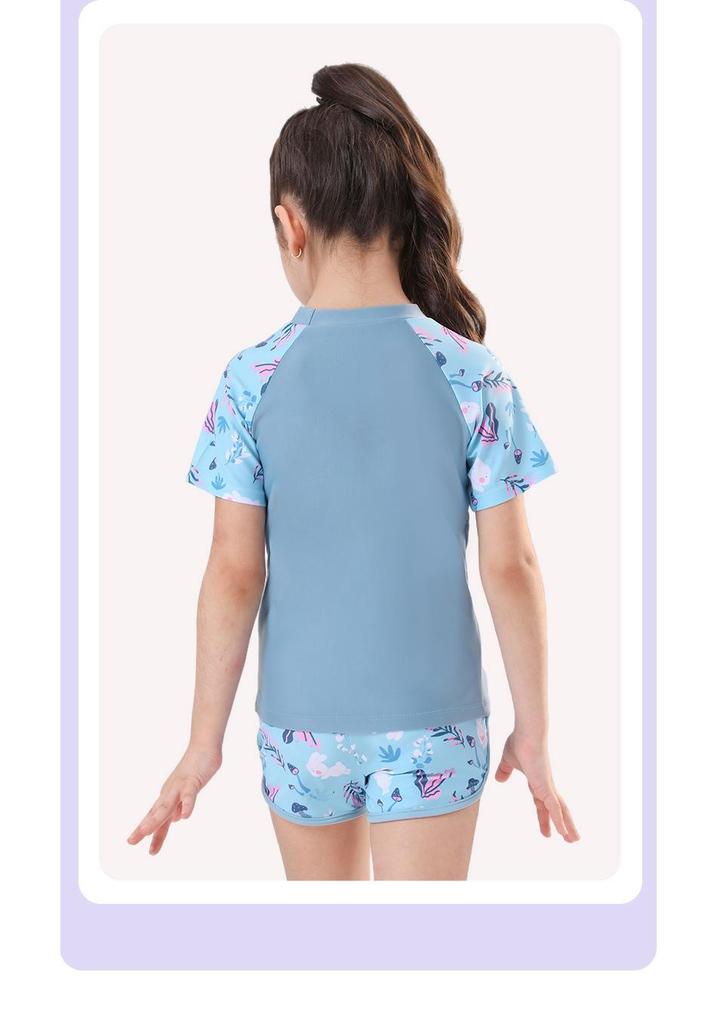 2025 New Style Two-Piece Swimsuit for Girls - Ideal for Kids & Teens' Swim Training