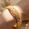 Bohemian Style Bracelet, Gold Plated Zinc Alloy, Butterfly Leaf Pattern