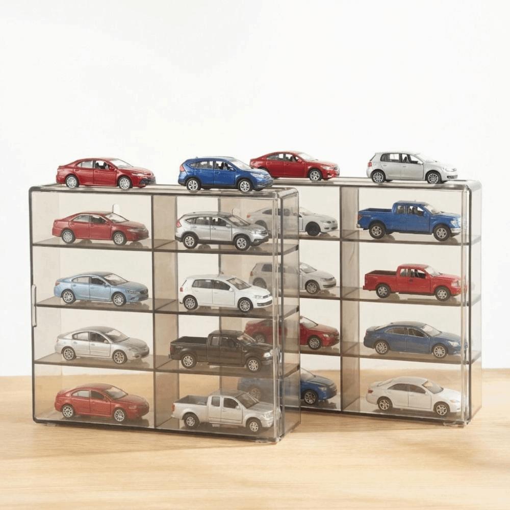 1:64 Toy Model Cars Display Box Acrylic Display Rack Stackable Cabinet for Hotwheels Cars