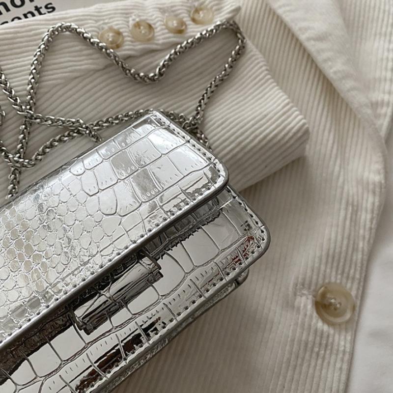Women'S Rhombus Chain Small Square Bag High-End Fashion Shoulder Messenger Versatile Elegant Trendy Mini Bag