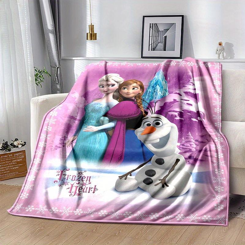 1pc, Frozen Heart Home Decor Cozy Blanket: Perfect Gift for Bedroom, Living Room, Travel, Camping, Car
