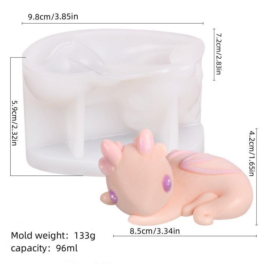 Dragon Baby Mousse Cake Silicone Mold Candle Baking Mold DIY for Car Aromatherapy Mould Reusable 2025