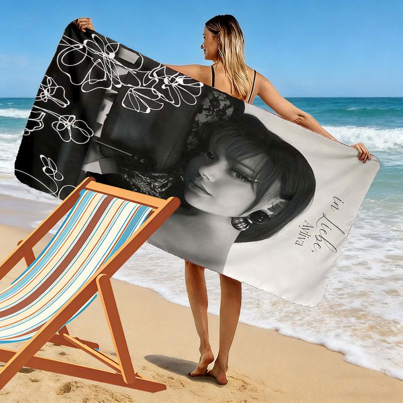 AYLIVA poster Beach Towel, Large Soft Quick Dry Towel for Beach Camping Swimming