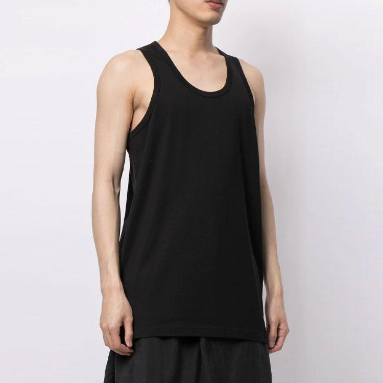 Y-3 Ss21 Solid Color Logo Sleeveless Tank Top Men Tops Black GV4189-BLACK
