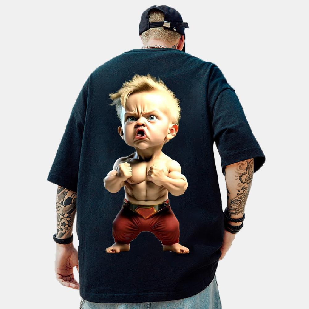 2024 Men's Skull Print 3d T-Shirt Street Casual Loose Creative Horror Oversize Short Sleeve Tops Tees Daily Streetwear Clothing