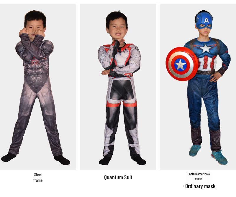 Avengers Wolverine Thor Deadpool Captain America Kids Superhero Muscle Suit Costume