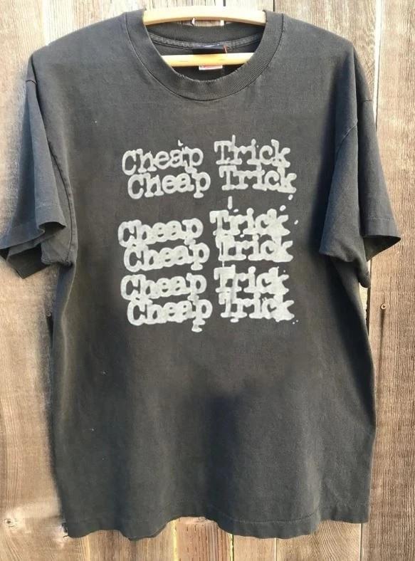 Vintage Cheap Trick Logo Charcoal Unisex Tshirt classic style S5XL Unisex T-Shirt XXXL