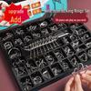 Nine Linked Rings Puzzle Toy Set: 25-Piece Stainless Steel Luban Locks for Primary School Children.