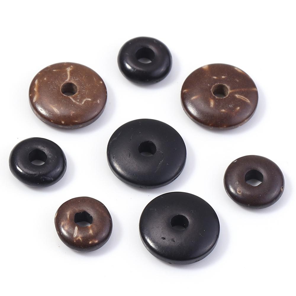 Approx 320pcs Natural Wooden Beads Coconut Shell Wood Beads Loose Spacer Abacus Bead For DIY Bracelet Necklace Accessories 6/8mm