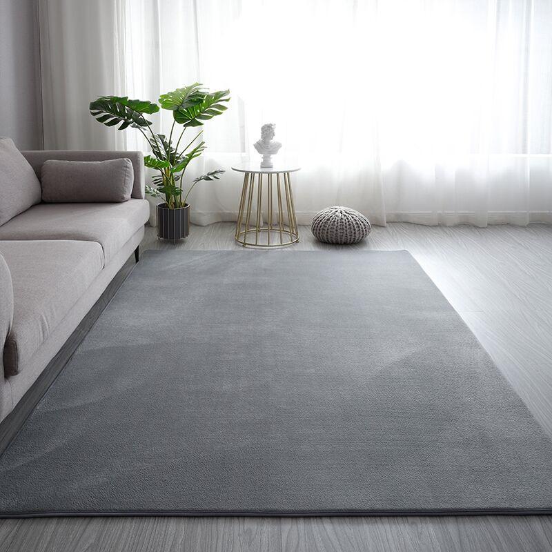 Fluffy Carpet For Living Room Nordic Low Pile Rug Children Bed Room Floor Carpets Window Bedside Home Decor Coral Fleece Carpet