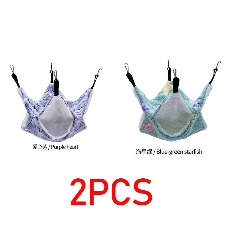 Hamster Hammock Rodent Hamster Bed Rats Accessories for Rat Hammock for Rats Hammock for Rodents Guinea Pig House CXW04