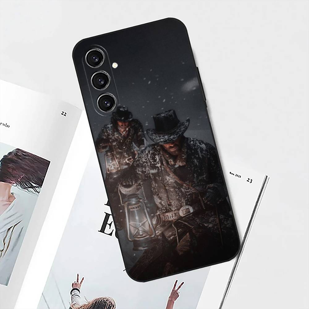 Red D-Dead R-Redemption 2 Phone Case For Samsung S25,S24,S21,S22,S23,S30,Ultra,S20,Plus,Fe,Lite,Note,10 Black Soft Shell