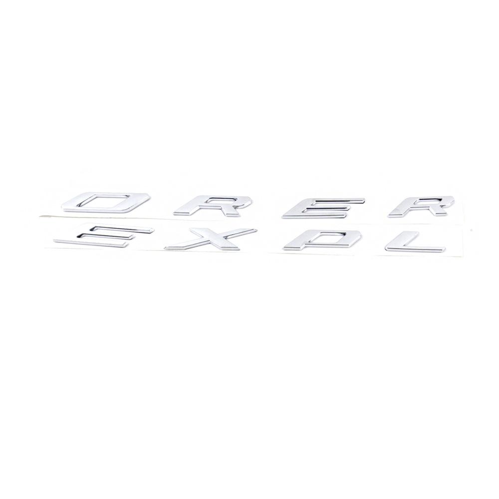 AHYU6 1pc 3D EXPLORER Letter Hood Head Front Sticker Emblem Badge Car Decal for 2011-2020 Ford Explorer Accessories