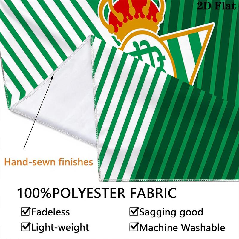 Real Betis Wall Tapestry Aesthetic Wall Hanging Printed Fabric Blanket Decorative Tapestries for Bedroom Living Room Home Decor