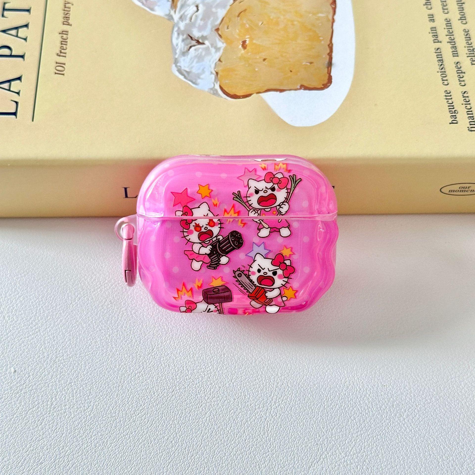 Fun Grumpy Kitty Cat AirPods New 1st Generation Headphone Protective Cover New 1st Generation Cute Pro1st Generation Pendant airpods1/2 generation