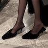 Fashion Women High Heels Shoes Suede Slippers 2025 New Trend Spring Fashion Party Sexy Pumps Casual Ladies Stilettos Sandals Fur Mujer