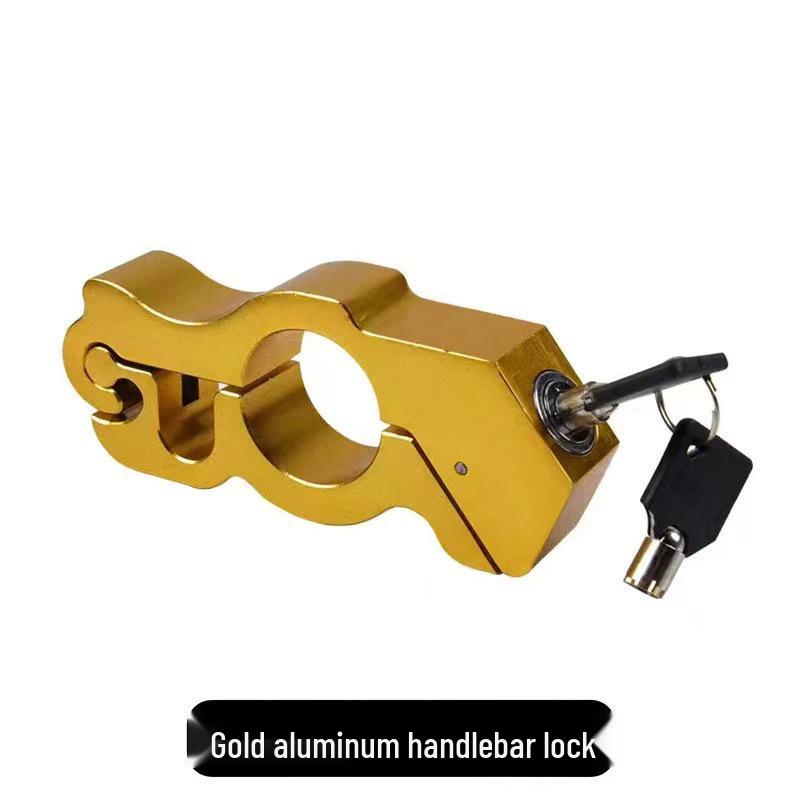 Electric Vehicle Alarm Handlebar Lock: Motorcycle & Bicycle Anti-Theft Brake and Throttle Lock