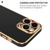 Funda Blanda de Silicona de Color Sólido de Lujo Para IPhone 16 15 14 11 12 13 Pro Max Mini 16 Plus Galvanizado Brillante A Prueba de Golpes Cubierta Protectora