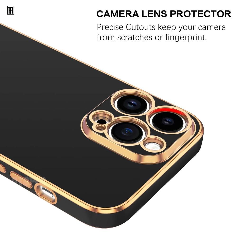 Luxusní jednobarevný silikonový měkký obal pro iPhone 16 15 14 11 12 13 Pro Max Mini 16 Plus Pokovený lesklý nárazuvzdorný ochranný kryt