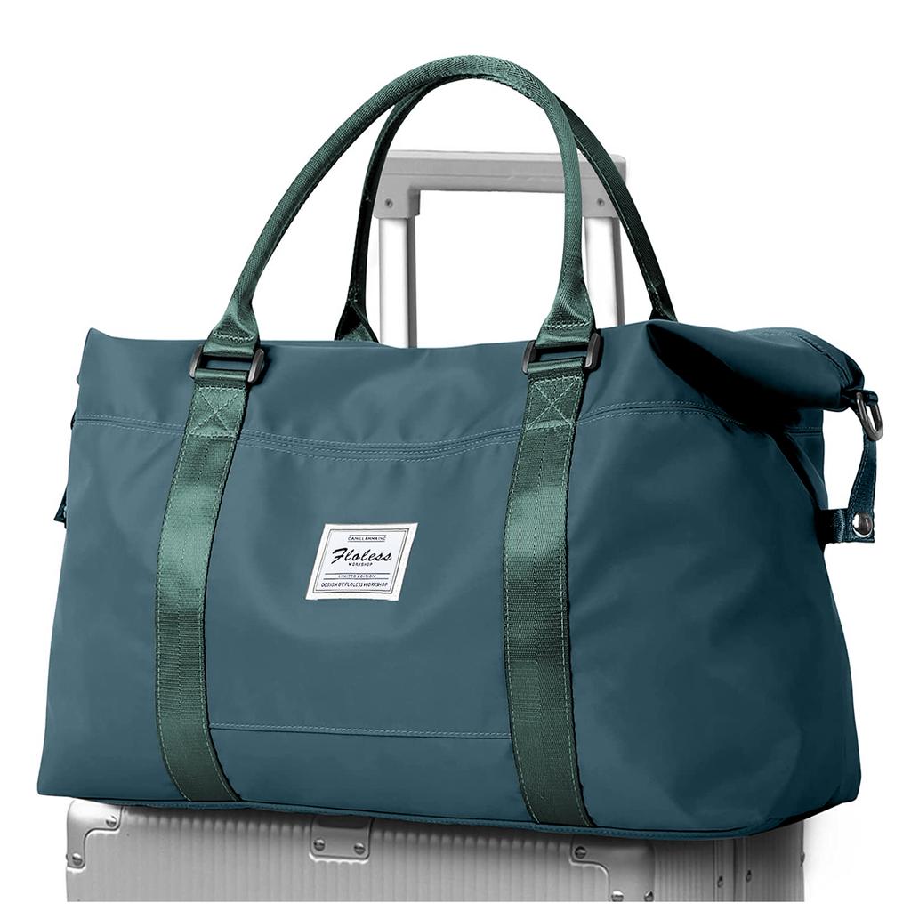 Geantă de călătorie, geantă de sport, geantă de gimnastică, genți de noapte pe umăr pentru femei cu mânecă pentru cărucior, geantă de transport pliabilă