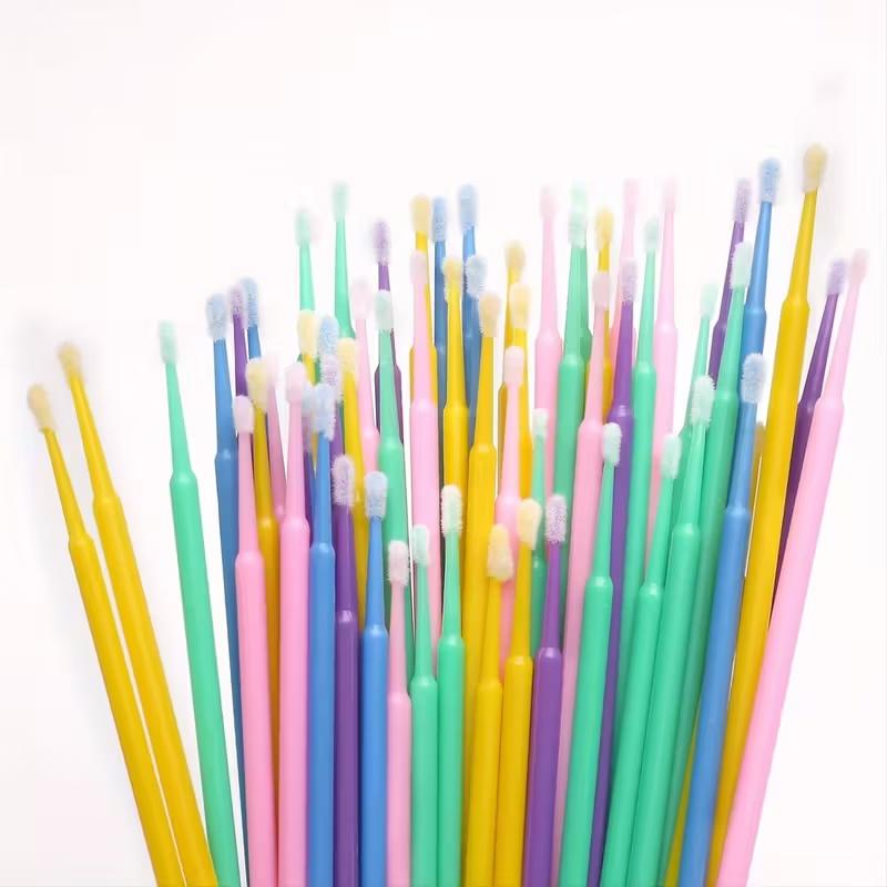 100Pcs Disposable Cotton Swab For Eyelash Adhesive Grafting Precise Application Makeup And Lash Cleaning Beauty Cosmetic Tool