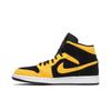 Air Jordan 1 Retro Mid 'Reverse New Love' (Unisex) Black / University Gold / White Vintage Basketball Shoes 554724 071