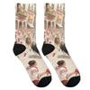 Spanish Cartoon Bull-running Festival Print Unisex Soft Skin-friendly Breathable Harajuku Style Daily Socks Hip-hop Novelty Gift