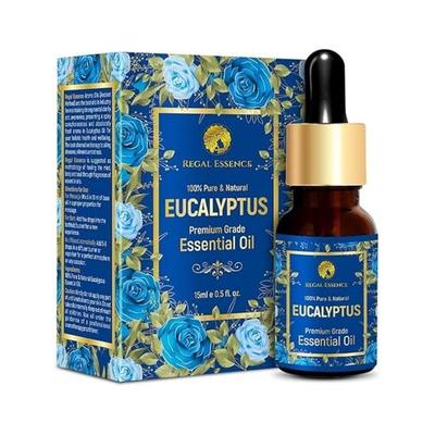 REGAL ESSENCE Eucalyptus Oil | Eucalyptus Oil Essential Oil | Eucalyptus Oil for Cold and Cough, Massage, Skin Therapy & Hair Care | 15 Ml