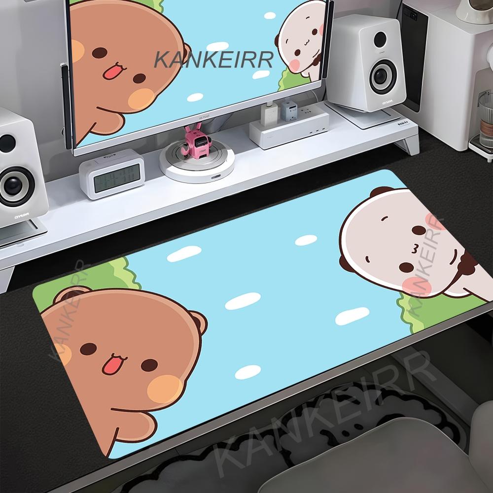 XXL Mauspads Anime Computer Tischmatte Bubu Dudu Gamer Schreibtischmatte PC Gaming Zubehör Mauspads Große Matten Büro Mauspads Setup