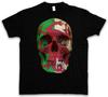 KLASSISCHES WALES SCHÄDEL FLAGGE T-SHIRT Schädel Banner Walisischer Biker MC-
