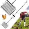 4 Section Long Handle Chicken Poop Scooper Poops Scoops With Rakes Design For Poultry Coops Cleaning And Pet Waste Removal