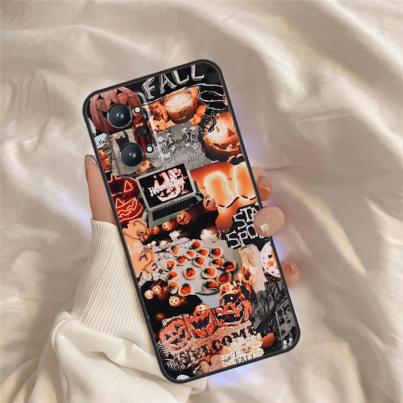 Halloween Aesthetic Case For Realme C71 C55 C67 C51 C75 C63 C61 C65 C53 C35 11 12 13 14 Pro Plus GT6 GT7 15 Pro