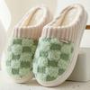 Winter non-slip thick-bottomed home cotton slippers couple home indoor warm soft-bottomed wear-resistant plush slippers