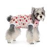 Dog Clothes, Thin Belly Protection Vest, Belly Anti-cool Free Striped Shirt, Back Buttons, Female Dog Sterilization and Weaning