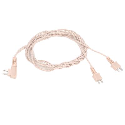 2 Stück Hörgerät 2-Pin Kabel Empfänger Dual Core Zubehör Binaural 2-Pin Hörgerätkabel für Siemens