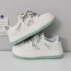 Board shoes women's 2025 spring new rubber muffin soft-soled women's shoes color matching small fresh green casual sports white shoes