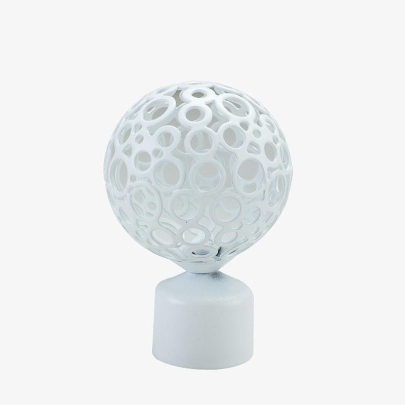 2 stk Utfylte Jern Gardinstang Endestykker Hetter Gardintilbehør Erstatning Romersk Gardinstang Hode Hjemmedekorasjon